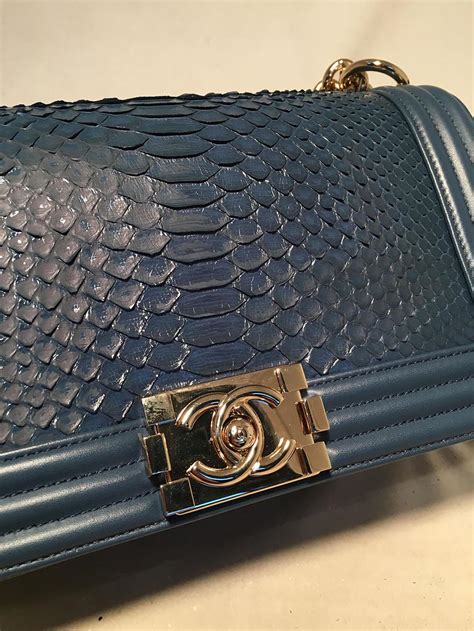 chanel le boy snakeskin price|used Chanel bags for boys.